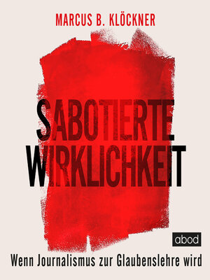 cover image of Sabotierte Wirklichkeit